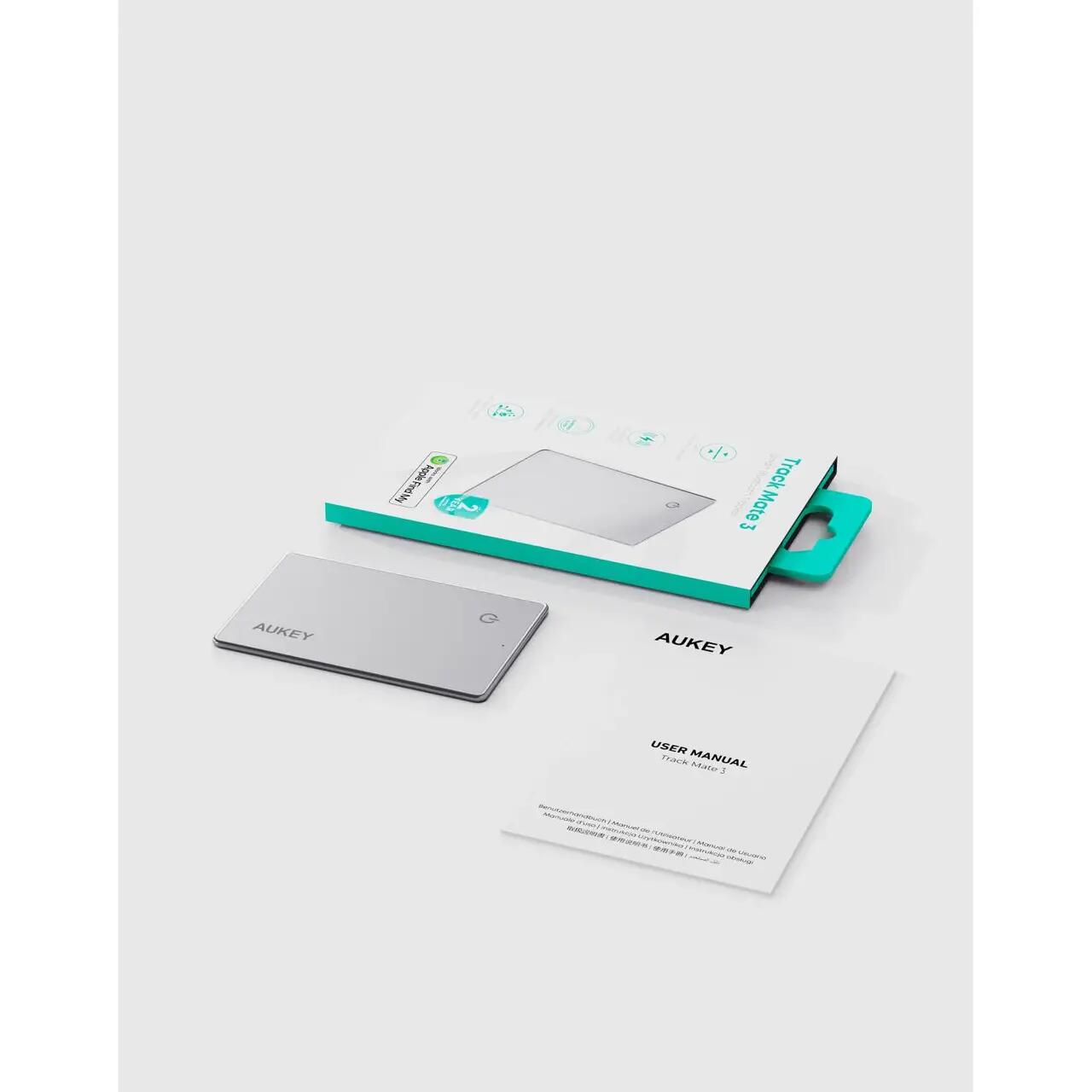 AUKEY Track Mate 3 Smart Bluetooth Tracker Medium Gray