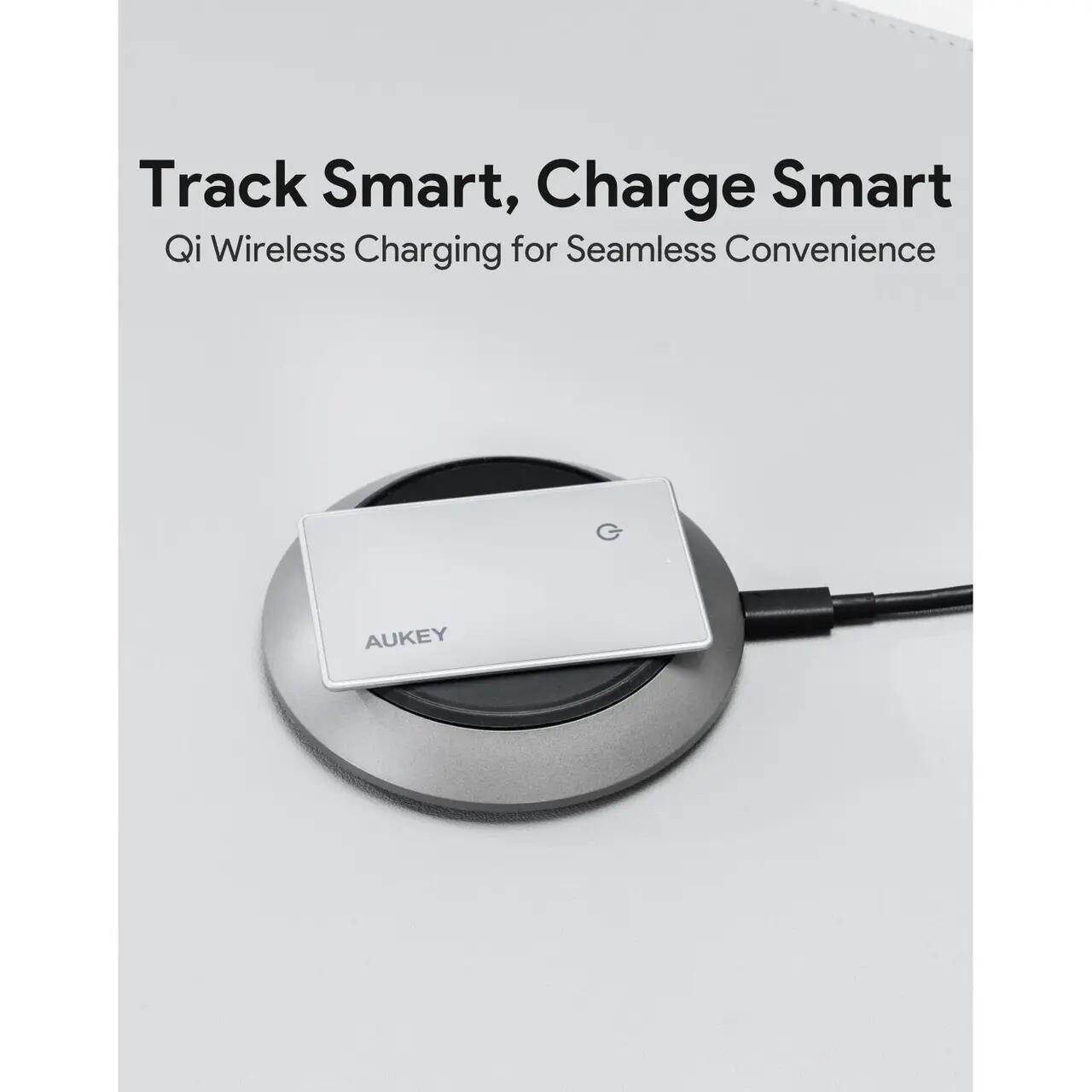 AUKEY Track Mate 3 Smart Bluetooth Tracker Medium Gray