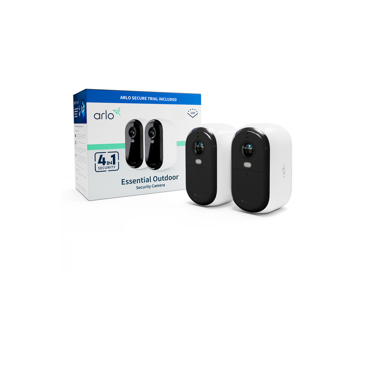 Arlo Essential (Gen.2) FHD Outdoor Security Camera - 2 Camera Kit - White