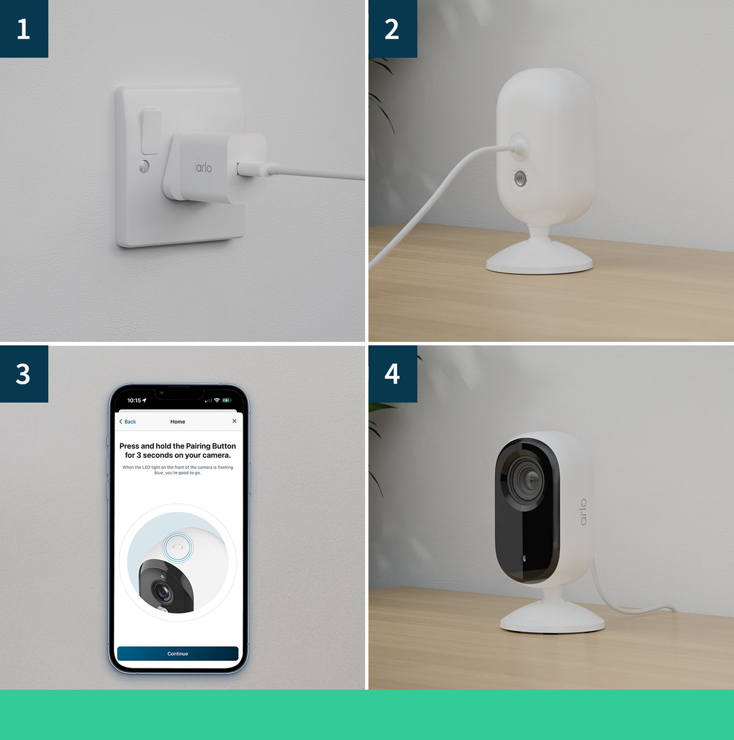 Arlo Essential (Gen.2) 2K Indoor Security Camera - 2 Camera Kit - White