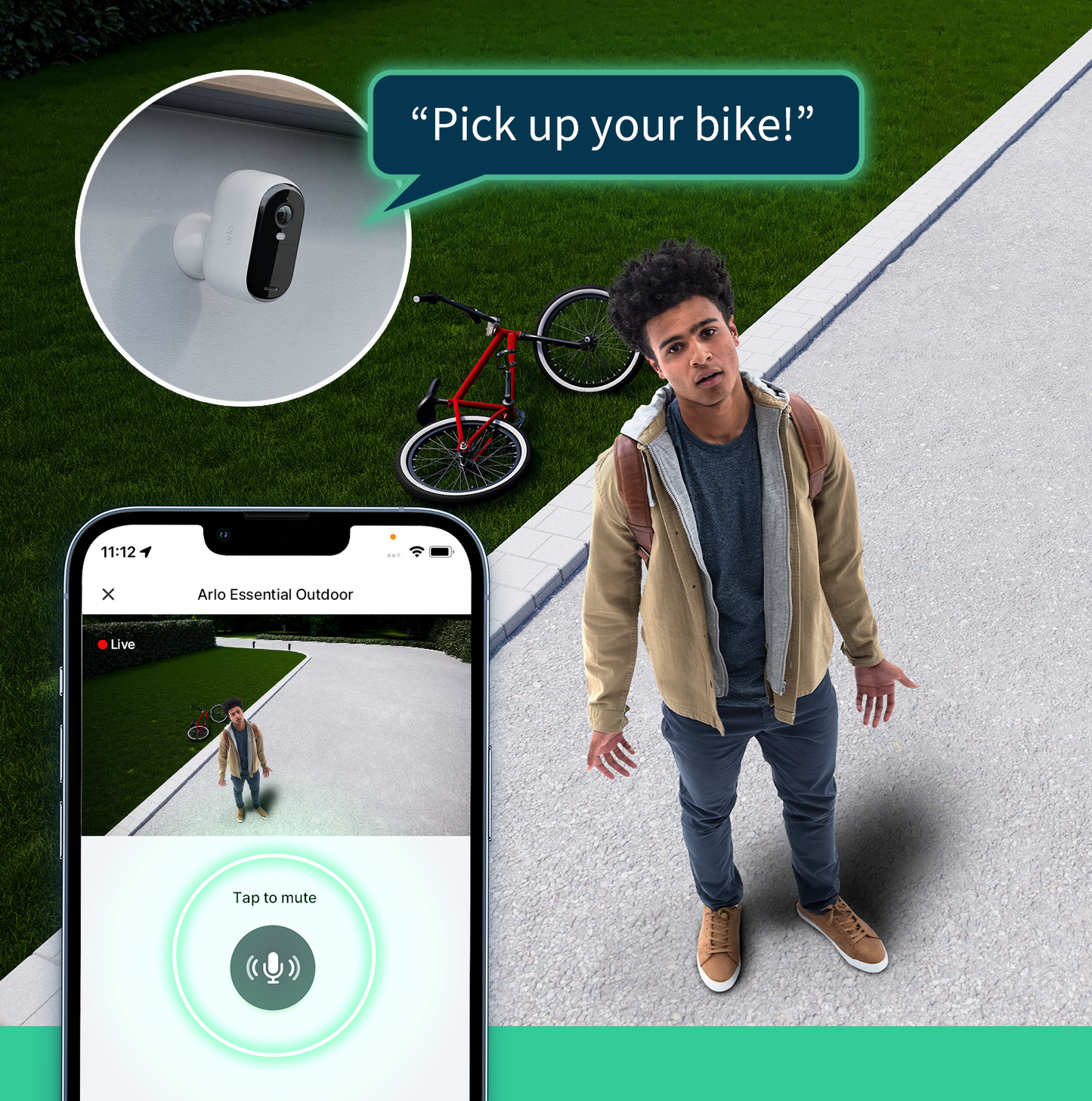 Arlo Essential (Gen.2) 2K Outdoor Security Camera - 3 Camera Kit - White