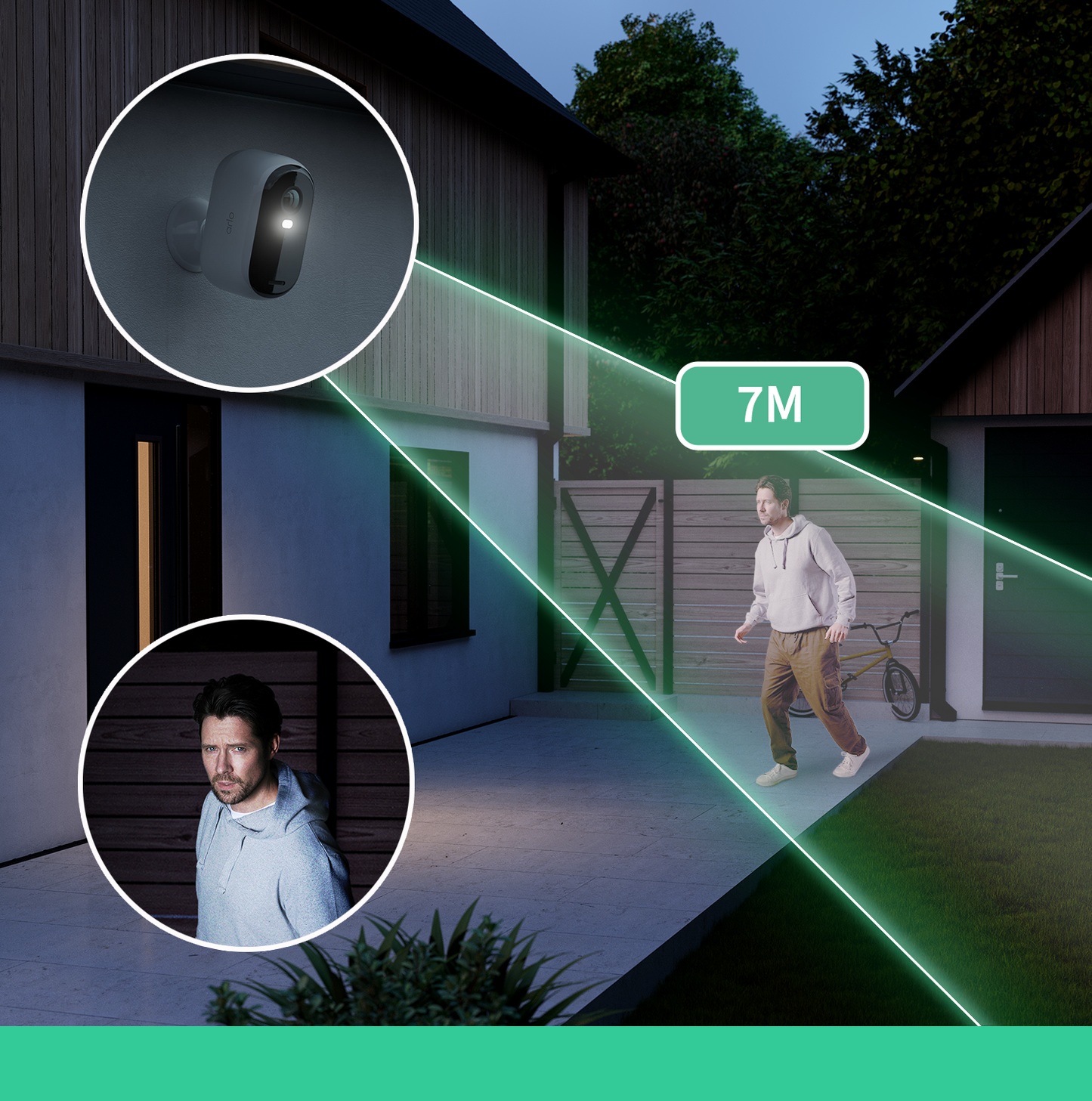Arlo Essential (Gen.2) Bundle 2K Outdoor Security Camera - 3 Camera Kit + 3 Essential Solar Panel Charger - White