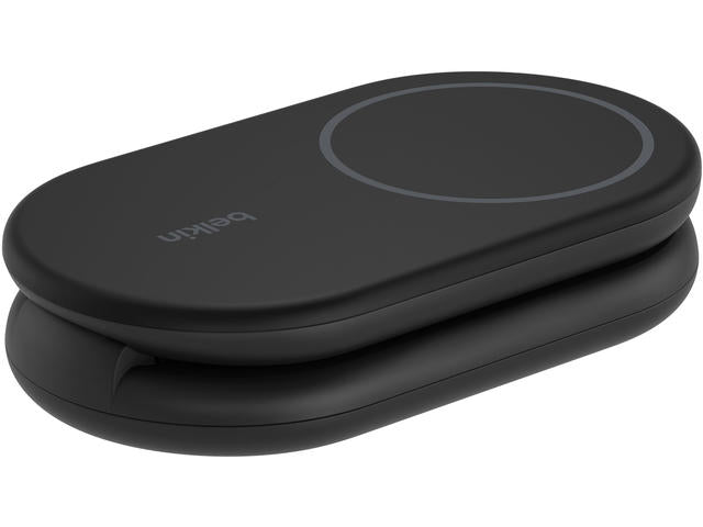 Зарядна стойка със зарядно и кабел от Belkin - BOOSTCHARGE Qi2 - черна