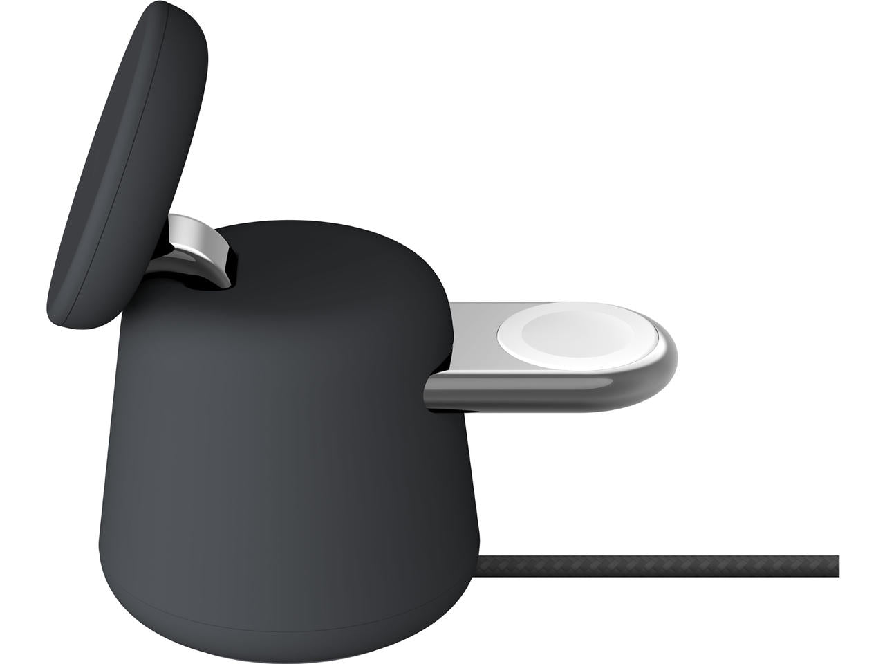 Belkin BOOST CHARGE PRO 2-in-1 Wireless Charging Dock with MagSafe 15W - Charcoal - iSTYLE.bg