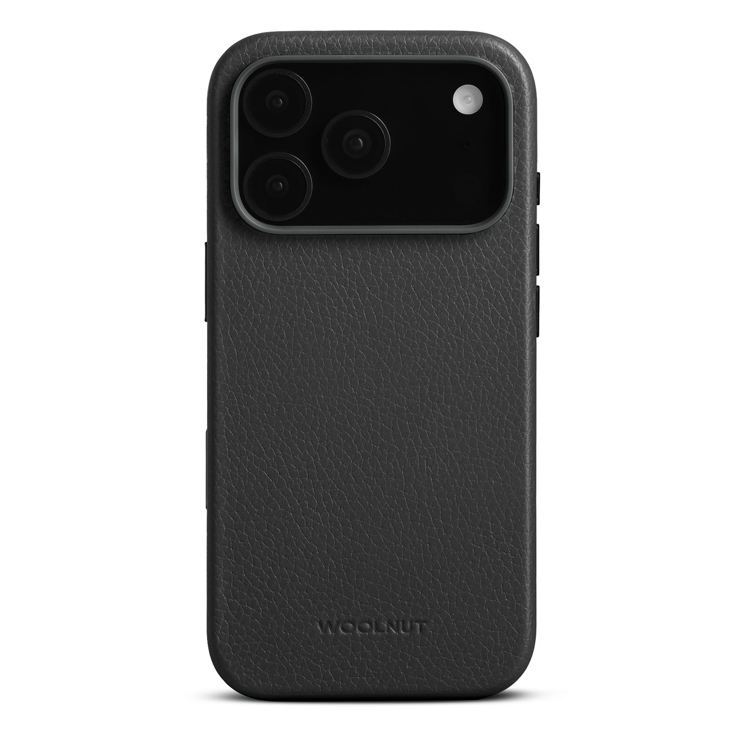 WOOLNUT Leather Case for iPhone 17 Pro - Black