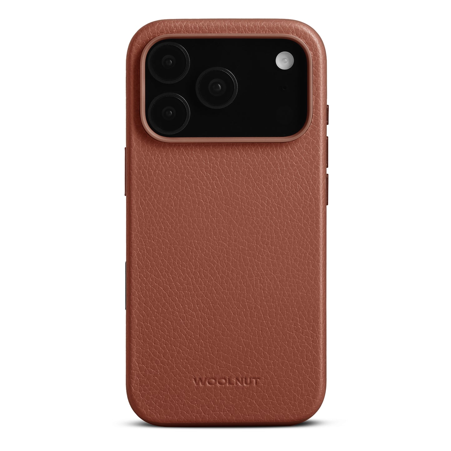 WOOLNUT Leather Case for iPhone 17 Pro - Cognac
