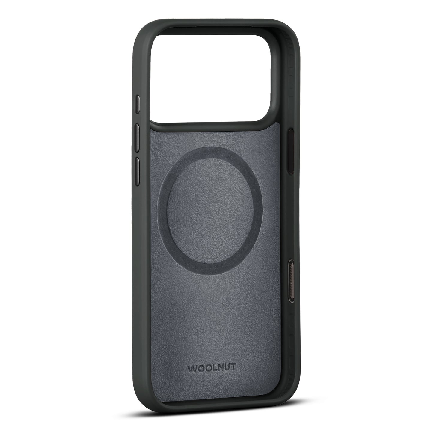 WOOLNUT Leather Case for iPhone 17 Pro Max - Black