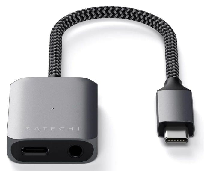 Satechi USB-C to 3.5mm Audio & PD Adapter - Space Grey