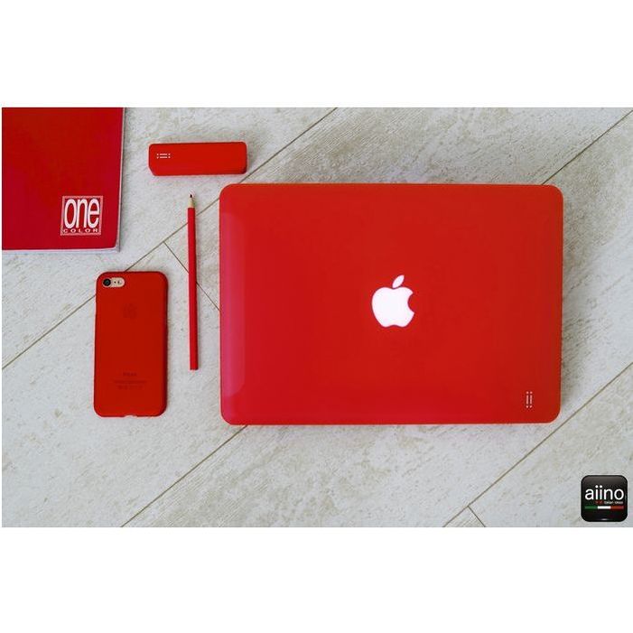 aiino - Hard Shell MacBook Pro Retina 13 Matte - red - iSTYLE BG