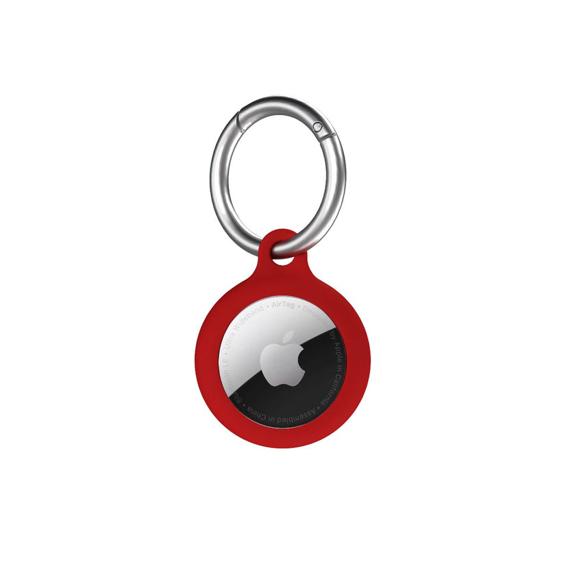 NEXT ONE AirTag Secure Silicone Key Clip RED - iSTYLE BG