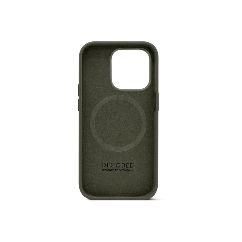 Decoded Silicone Backcover, olive - iPhone 14 Pro Max - iSTYLE BG