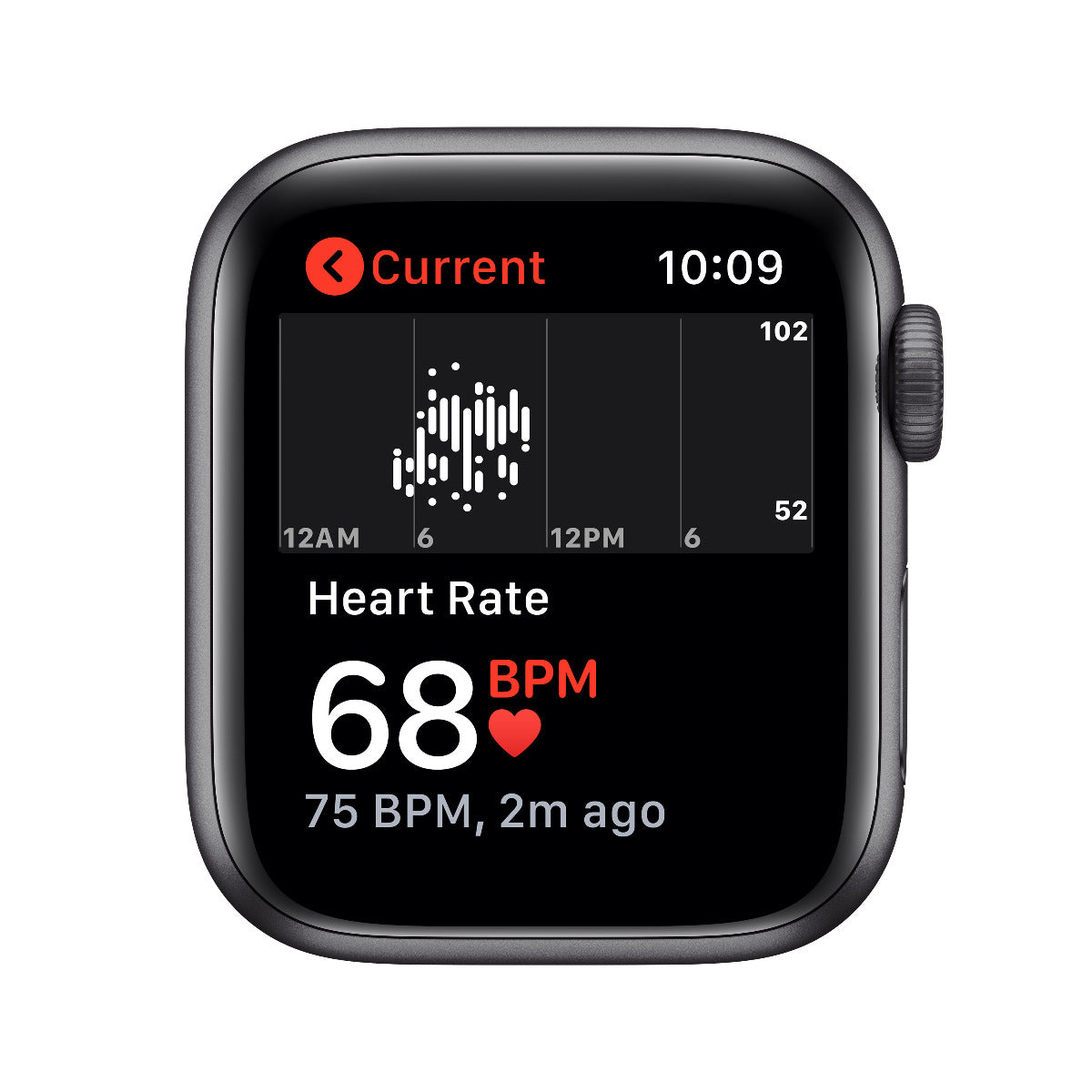 Apple Watch SE, 40мм Space Gray с черна силиконова каишка - iSTYLE BG
