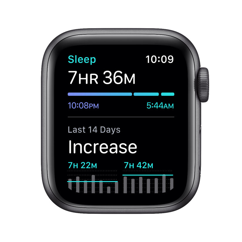 Apple Watch SE, 40мм Space Gray с черна силиконова каишка - iSTYLE BG