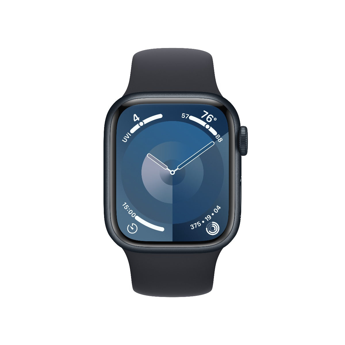 Apple Watch Series 9 GPS + Cellular 41mm Midnight алуминиев корпус с каишка Midnight Sport Band - S/M - iSTYLE BG