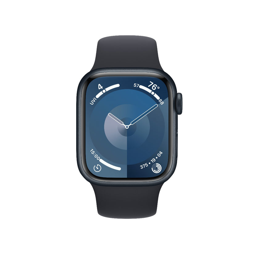 Apple Watch Series 9 GPS + Cellular 41mm Midnight алуминиев корпус с каишка Midnight Sport Band - S/M - iSTYLE BG