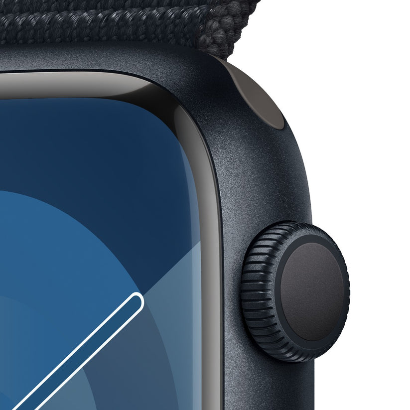 Apple Watch Series 9 GPS 45mm Midnight алуминиев корпус с каишка Midnight Sport Loop - iSTYLE BG