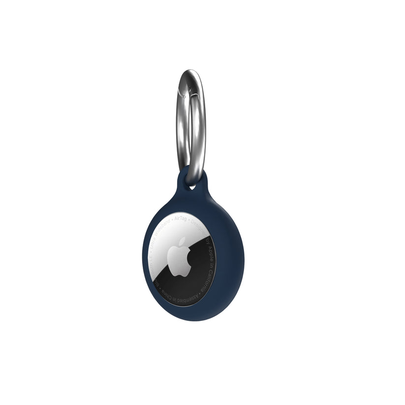 NEXT ONE AirTag Secure Silicone Key Clip Marine Blue - iSTYLE BG