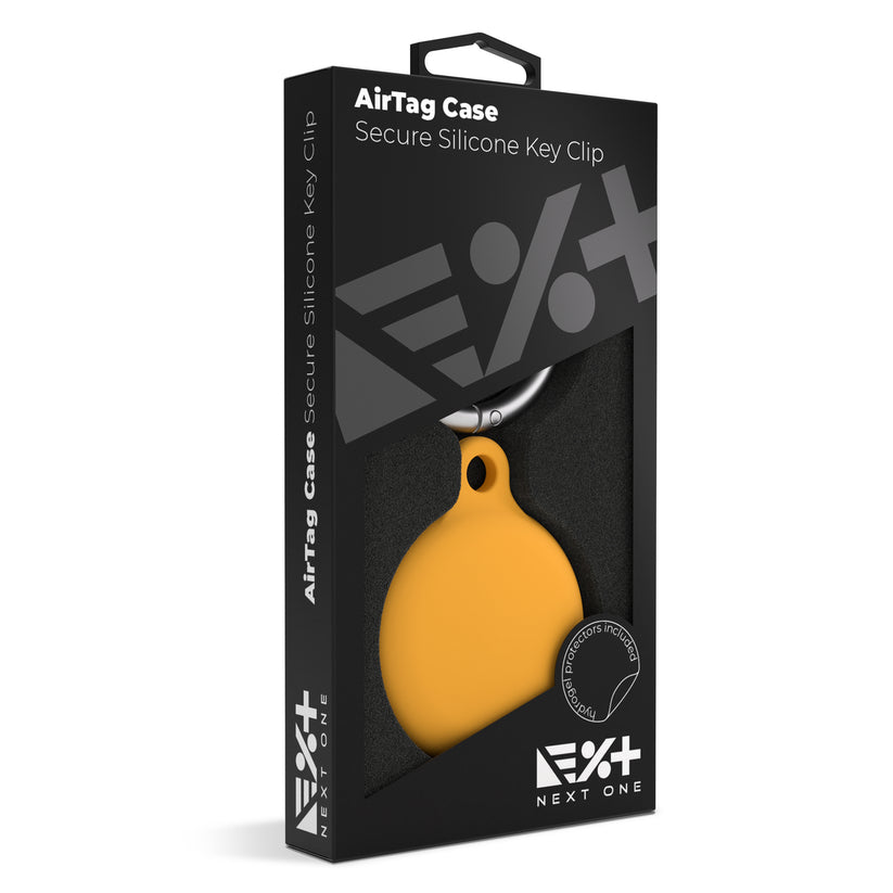 NEXT ONE AirTag Secure Silicone Key Clip Orange - iSTYLE BG