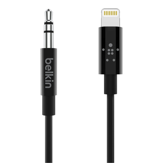 Belkin Lightning to 3.5mm Cable 0,9m - Black - iSTYLE BG