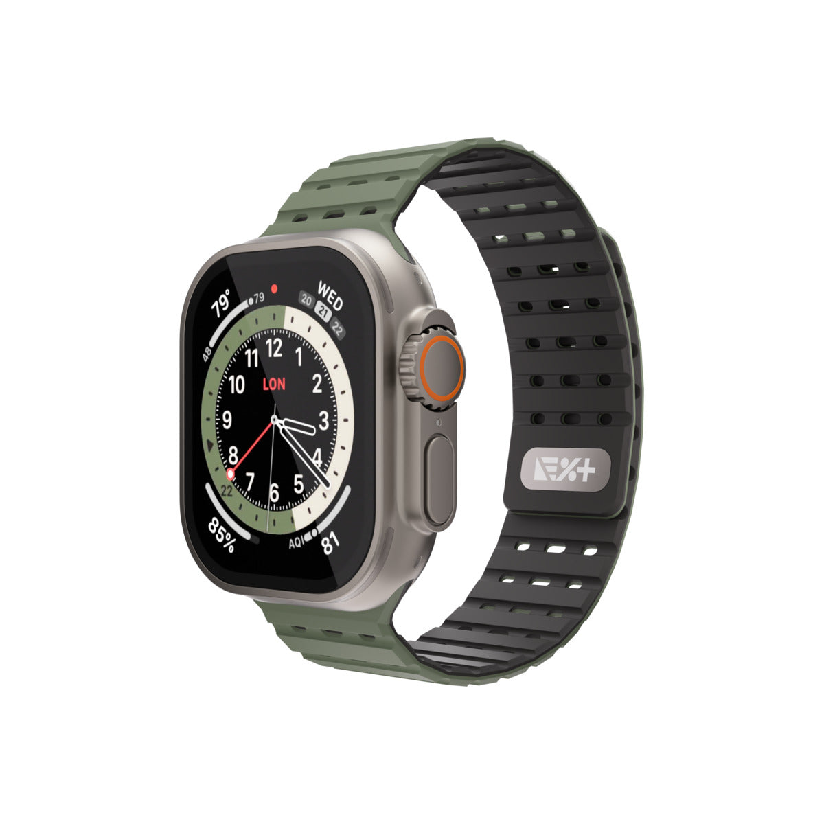 Каишка за Apple Watch 46/49MM от NEXT зелена - iSTYLE BG
