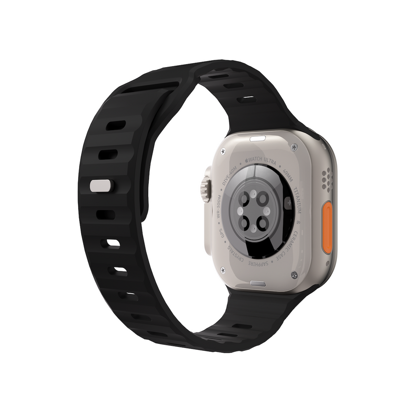 NEXT ONE SILICONE ACTIVE BAND FOR APPLE WATCH 44/46/49MM | BLACK - iSTYLE BG