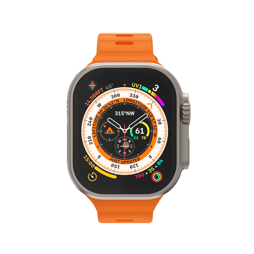 NEXT ONE SILICONE ACTIVE BAND FOR APPLE WATCH 44/46/49MM | ORANGE - iSTYLE BG