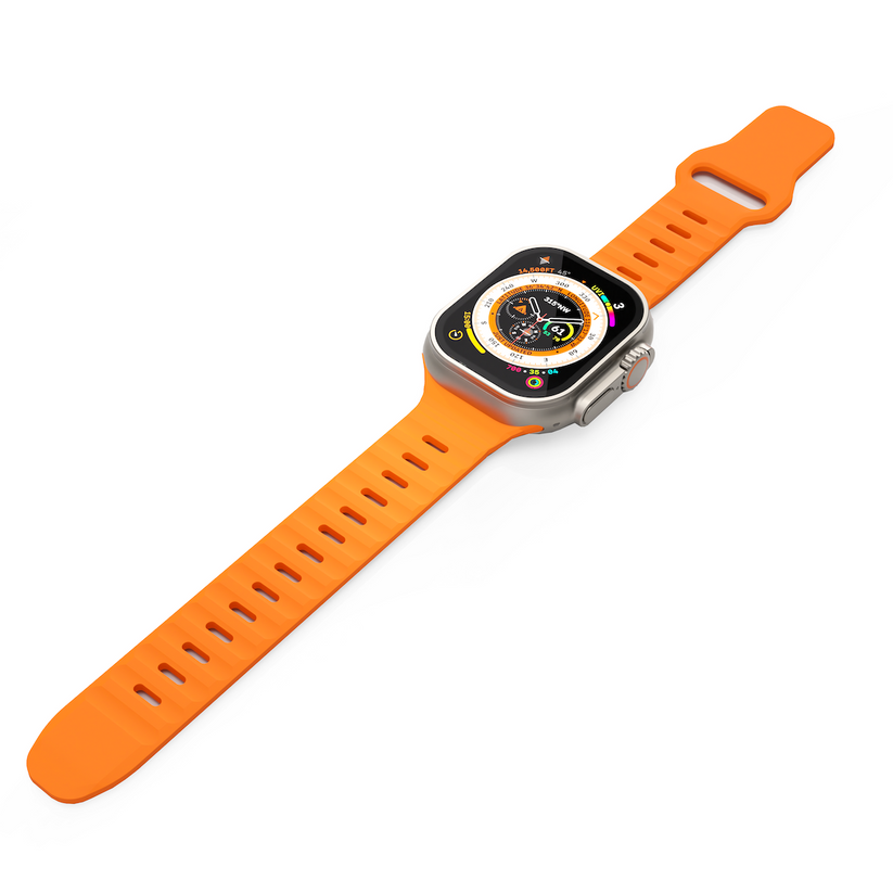 NEXT ONE SILICONE ACTIVE BAND FOR APPLE WATCH 44/46/49MM | ORANGE - iSTYLE BG