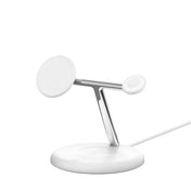 Belkin BOOST CHARGE 3-in-1 Magnetic Wireless Charging Stand with Qi2 15W - White