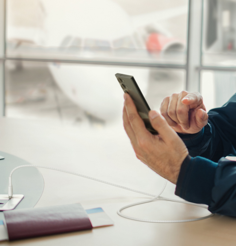 Кабел от Belkin USB-C към USB-A плетен - 1M - бял