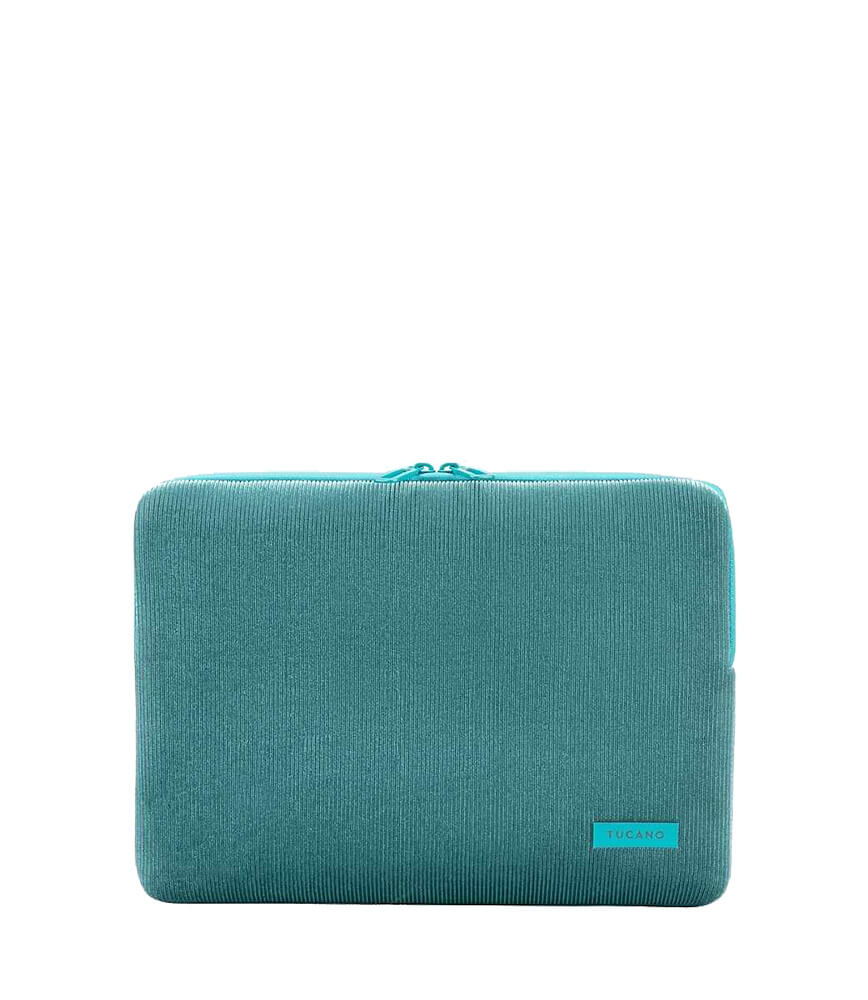 Tucano Velluto 13inch Case Stretchy neoprene & corduroy cover MacBook Pro/Air 13inch & Laptop 12inch - Petrol Blue - iSTYLE BG