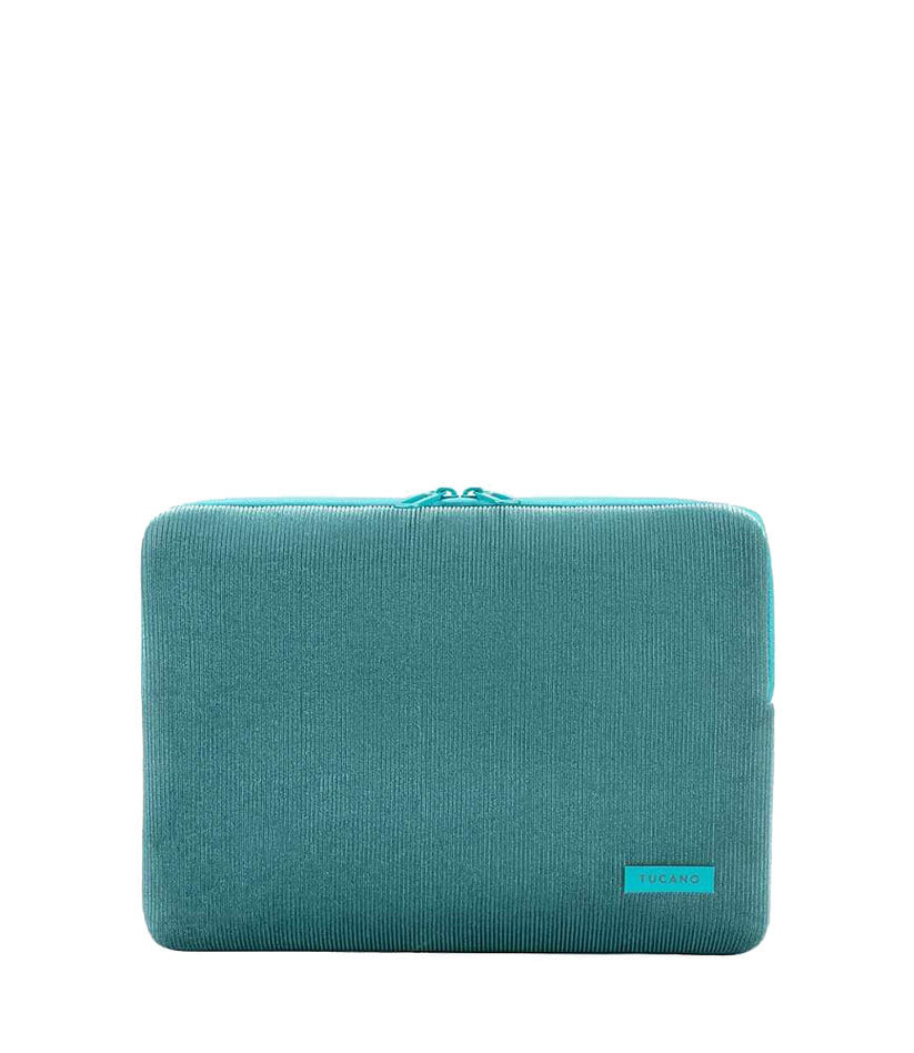 Tucano Velluto 13inch Case Stretchy neoprene & corduroy cover MacBook Pro/Air 13inch & Laptop 12inch - Petrol Blue - iSTYLE BG
