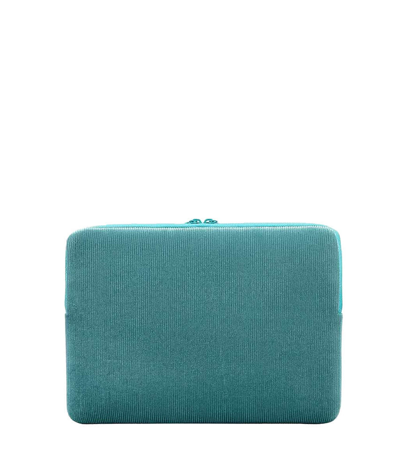 Tucano Velluto 13inch Case Stretchy neoprene & corduroy cover MacBook Pro/Air 13inch & Laptop 12inch - Petrol Blue - iSTYLE BG