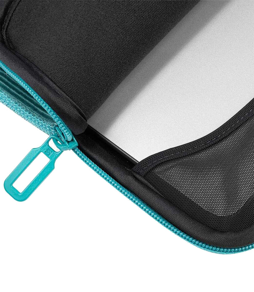 Tucano Velluto 13inch Case Stretchy neoprene & corduroy cover MacBook Pro/Air 13inch & Laptop 12inch - Petrol Blue - iSTYLE BG