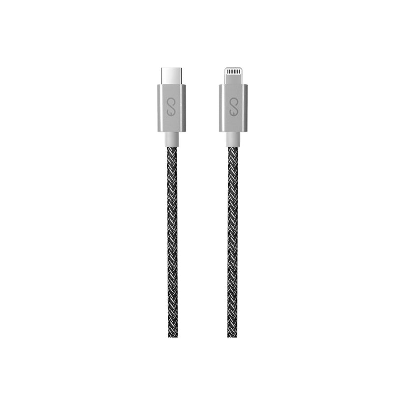 Кабел плетен от EPICO - USB C към Lightning 1.2m - space grey - iSTYLE BG