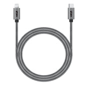 Метален кабел USB-C към LIGHTNING 1.2 M от NEXT ONE - SPACE GRAY - iSTYLE BG