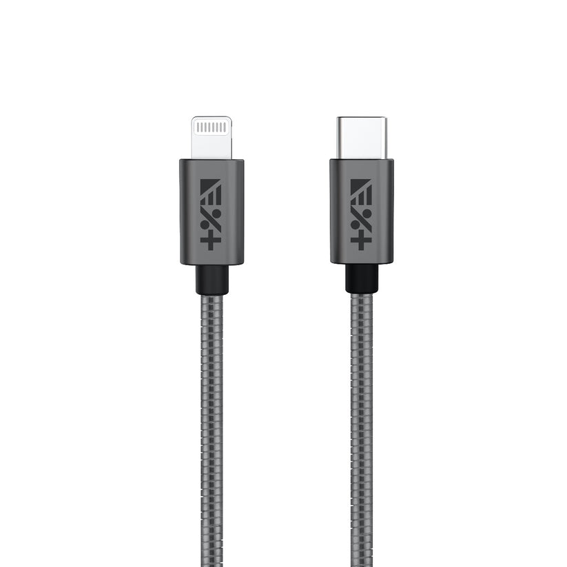 Метален кабел USB-C към LIGHTNING 1.2 M от NEXT ONE - SPACE GRAY - iSTYLE BG