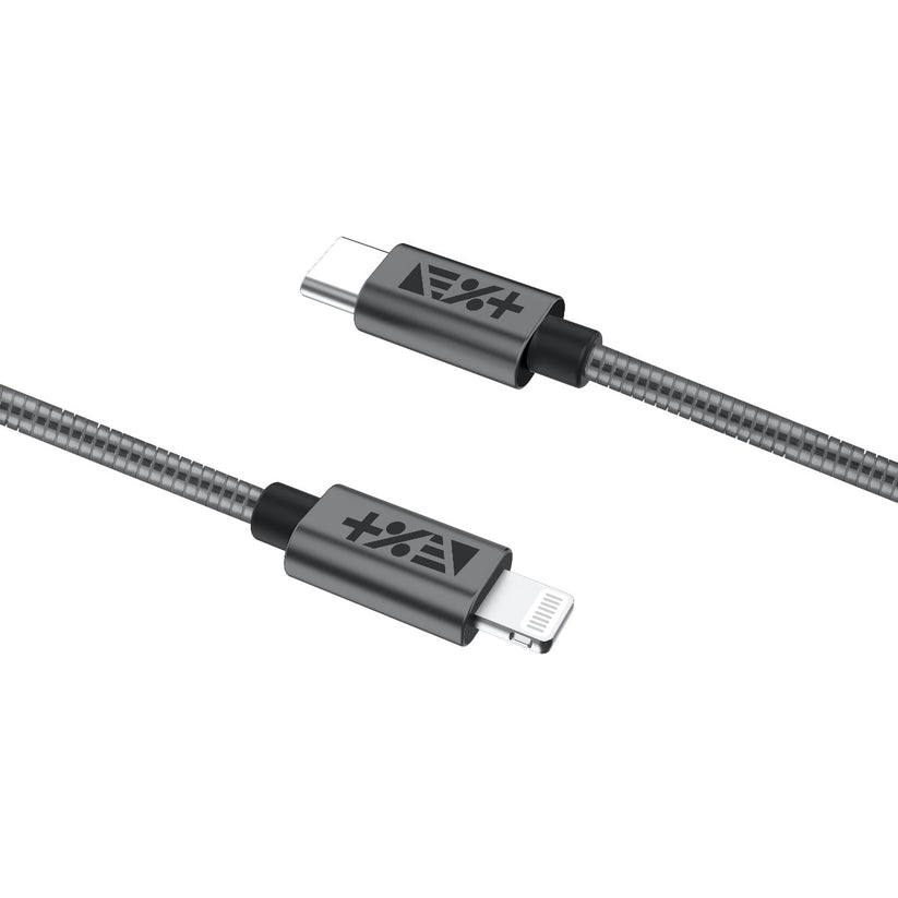 Метален кабел USB-C към LIGHTNING 1.2 M от NEXT ONE - SPACE GRAY - iSTYLE BG