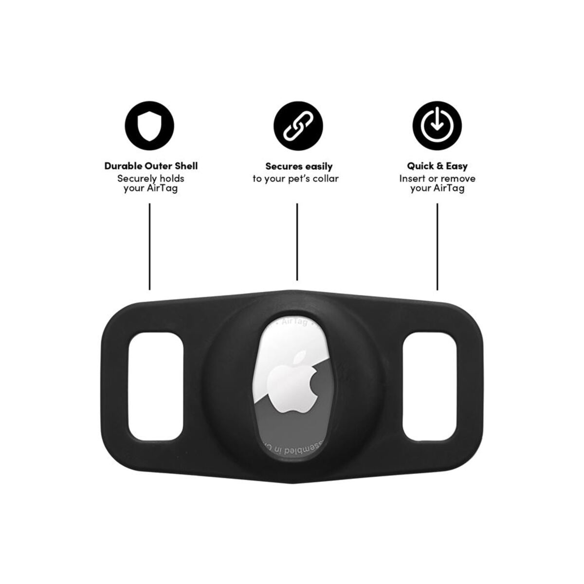 Case Mate Dog Collar Mount Black for Apple AirTag - iSTYLE BG
