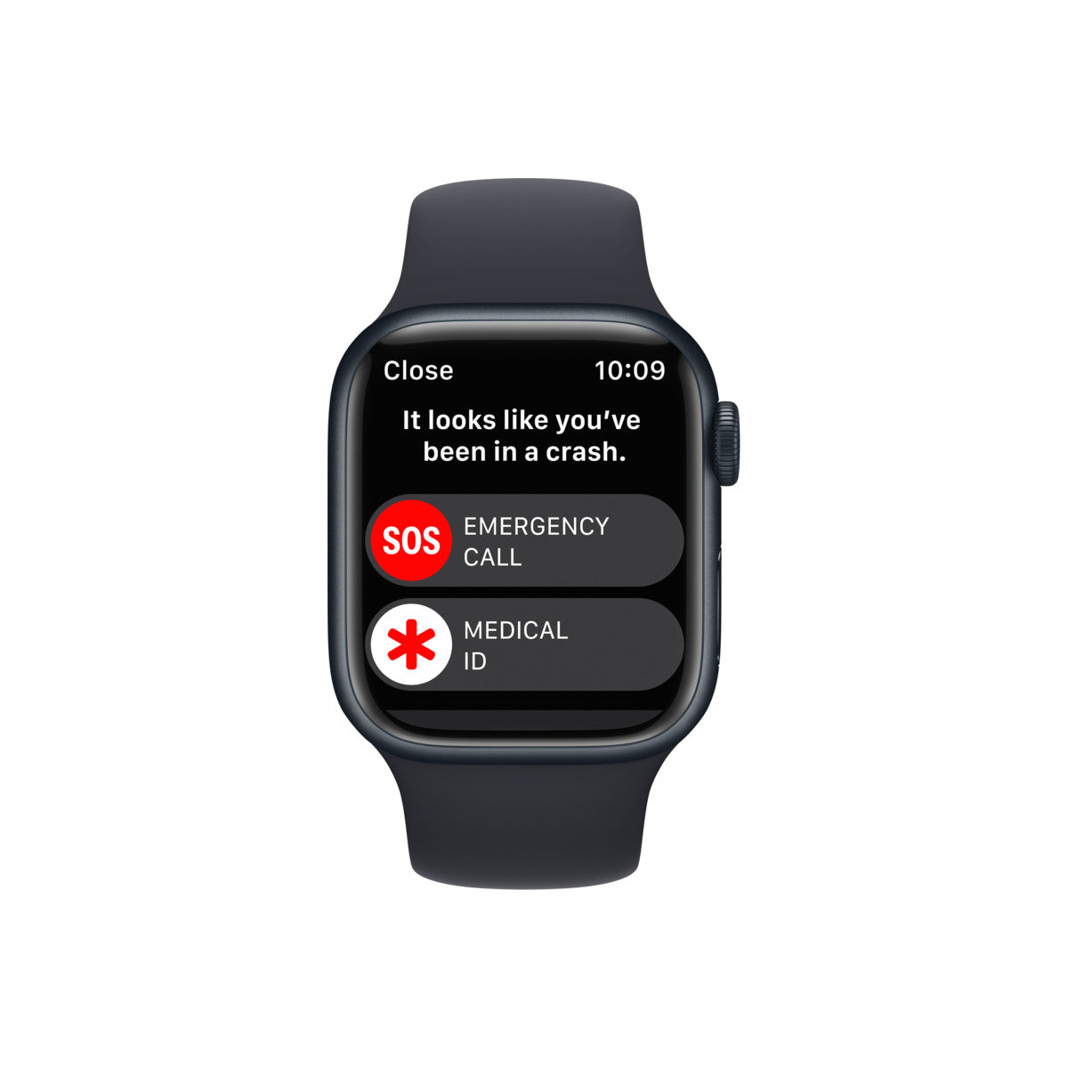 Apple Watch Series 8 GPS + Cellular 41mm Graphite Stainless Steel Case with Midnight Sport Band - Regular - iSTYLE BG