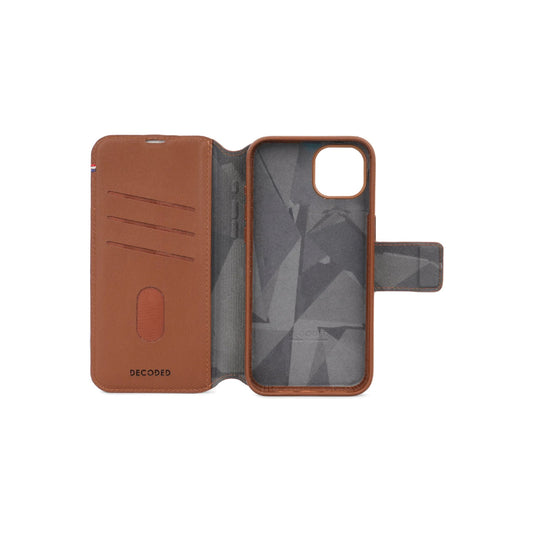 Decoded Leather Detachable Wallet, tan - iPhone 15 Pro Max - iSTYLE BG