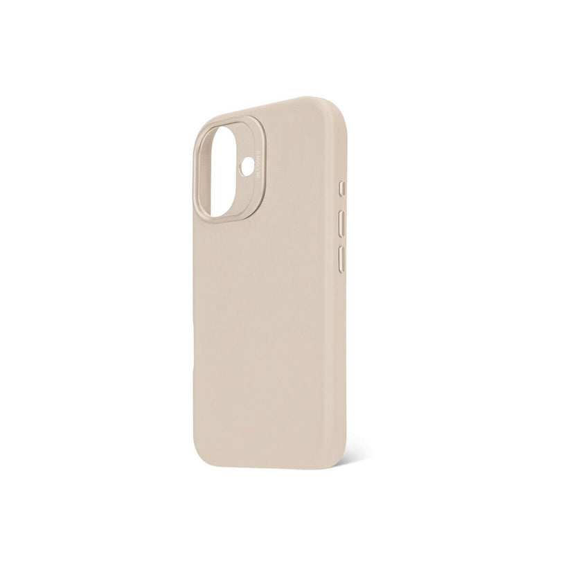 Кейс от Decoded - Backcover от еко кожа за iPhone 16 бежов - iSTYLE BG