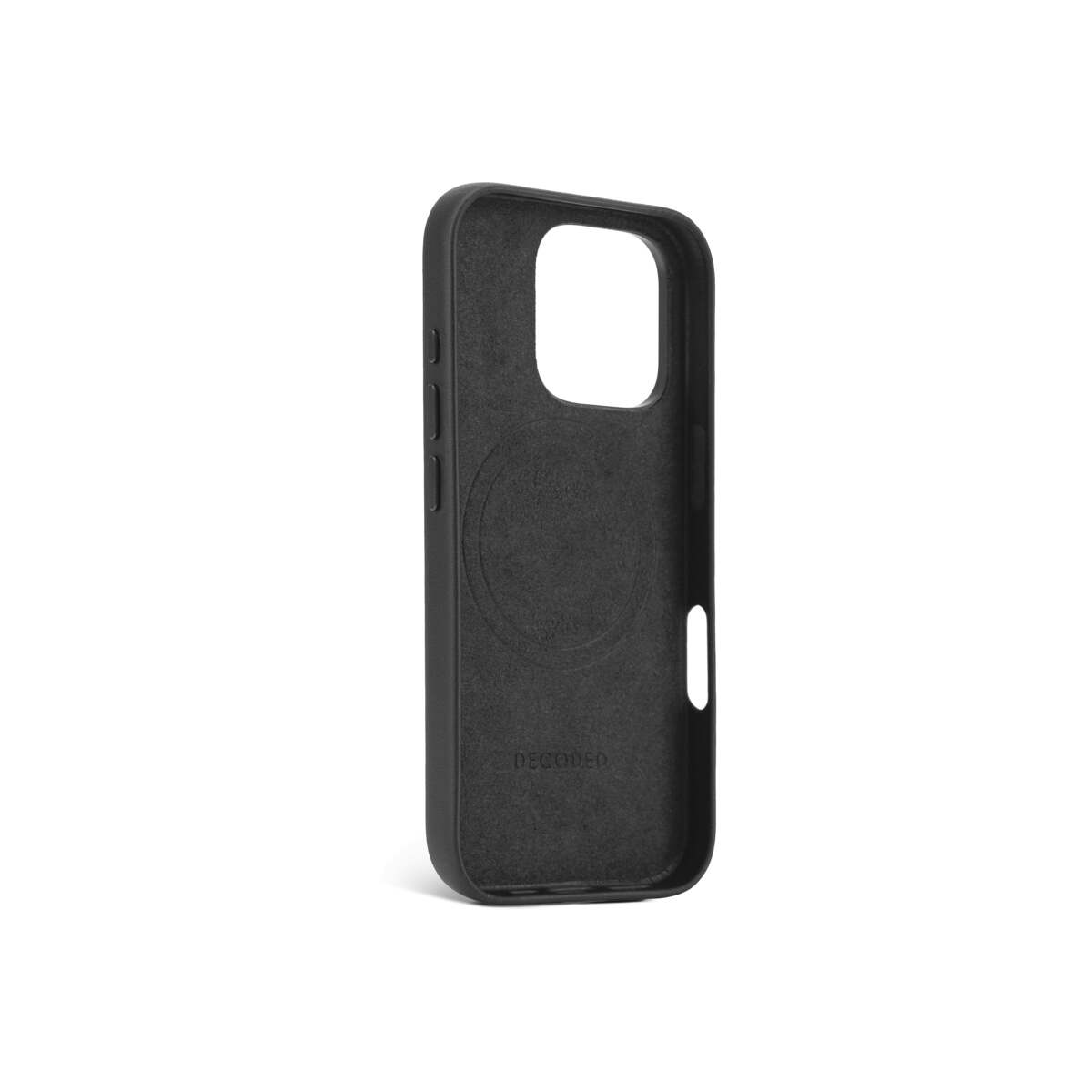 Кейс от Decoded - Backcover от еко кожа за iPhone 16 Pro черен - iSTYLE BG