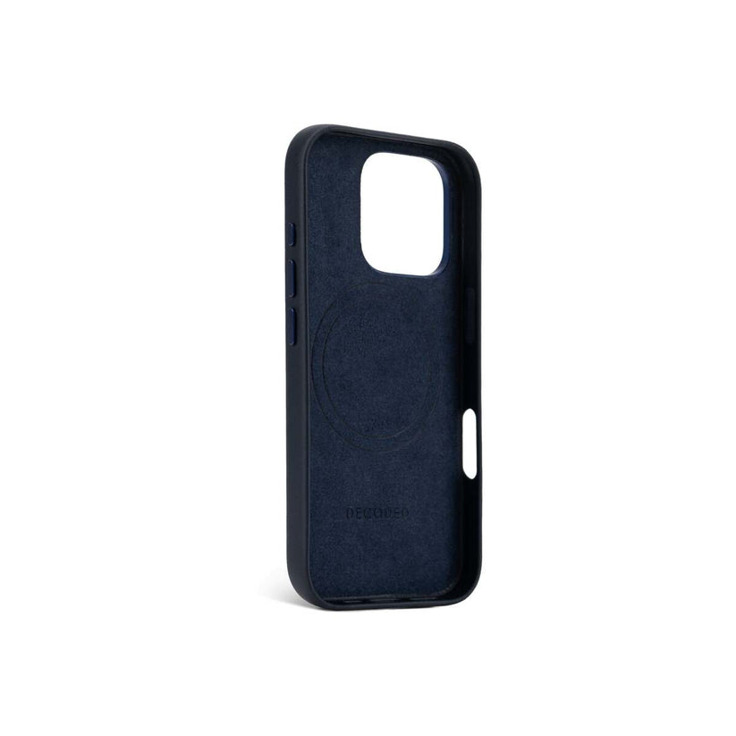 Кейс от Decoded - Backcover от еко кожа за iPhone 16 Pro син - iSTYLE BG