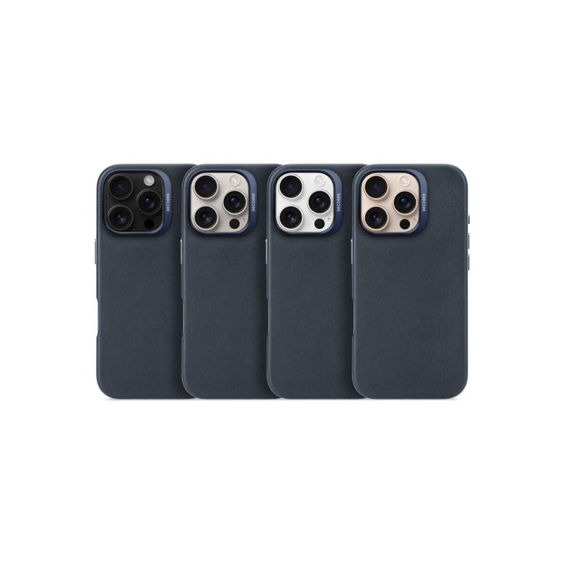 Кейс от Decoded - Backcover от еко кожа за iPhone 16 Pro син - iSTYLE BG