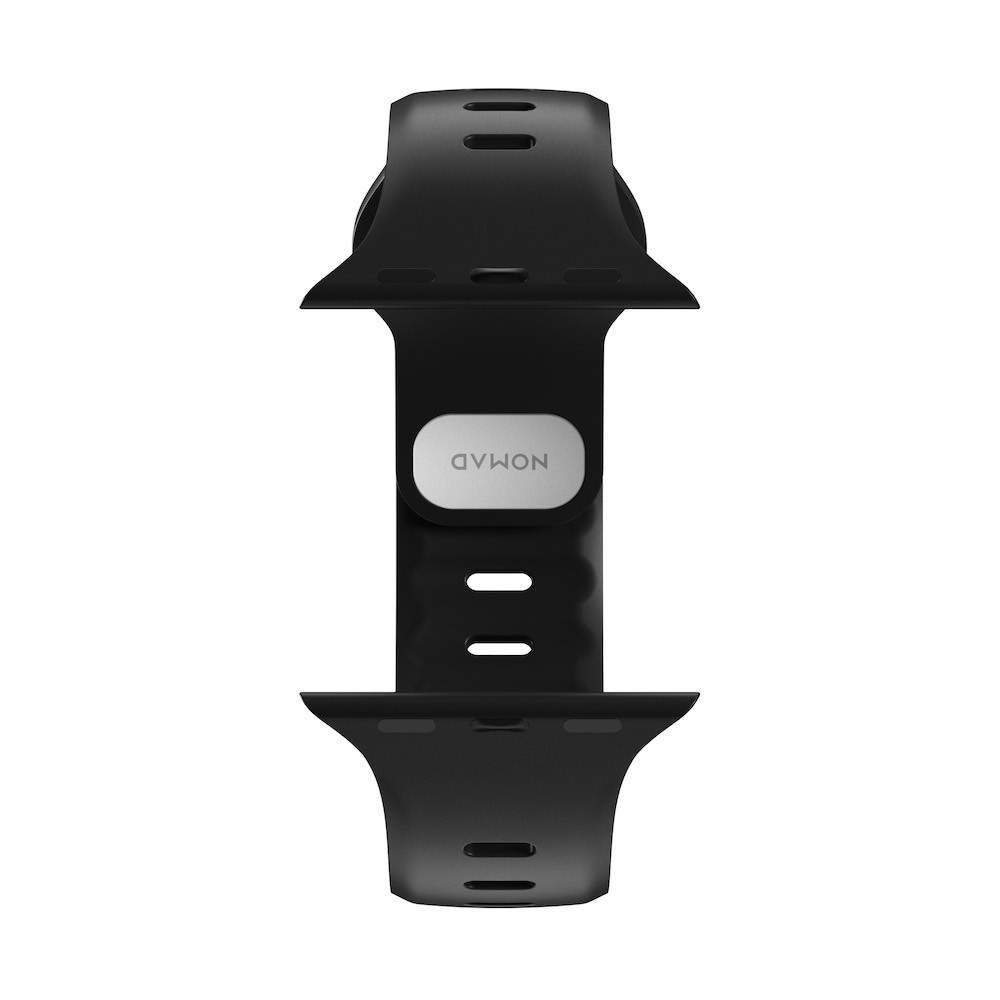 Черна силиконова каишка от Nomad - Sport Slim Strap (42,44,45мм) - iSTYLE BG