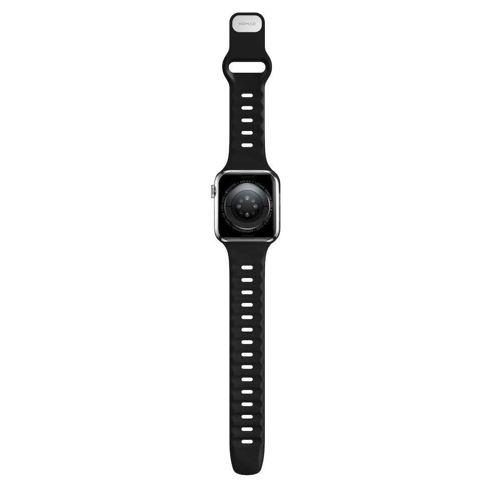 Черна силиконова каишка от Nomad - Sport Slim Strap (42,44,45мм) - iSTYLE BG