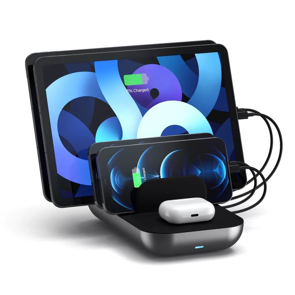 Зарядно за 5 устройства от Satechi Dock 5 - Space Grey - iSTYLE BG
