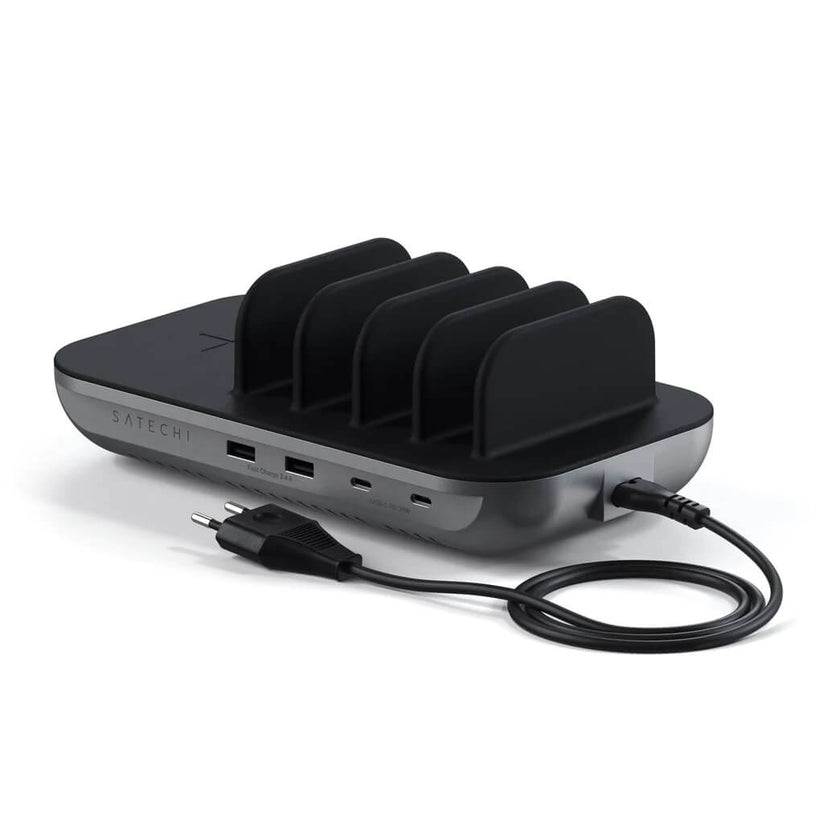 Зарядно за 5 устройства от Satechi Dock 5 - Space Grey - iSTYLE BG