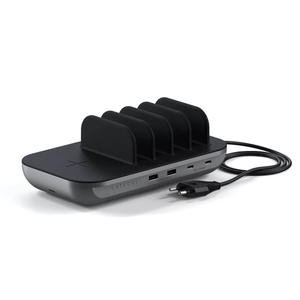 Зарядно за 5 устройства от Satechi Dock 5 - Space Grey - iSTYLE BG