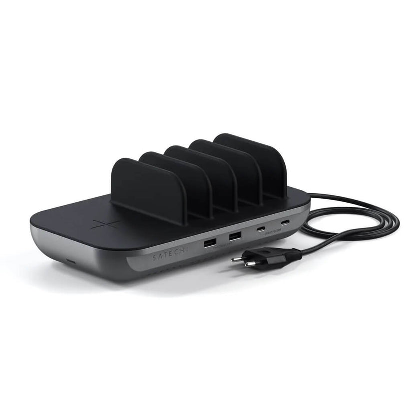Зарядно за 5 устройства от Satechi Dock 5 - Space Grey - iSTYLE BG